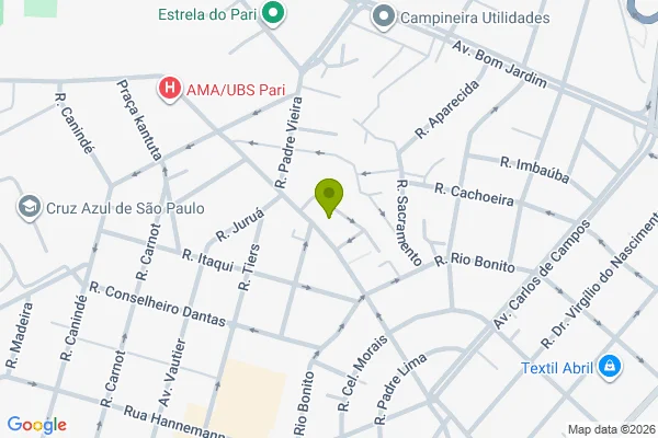 Map showing location at -23.527967, -46.617976