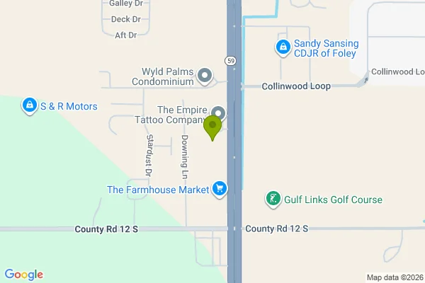 Map showing location at 30.357945, -87.683836