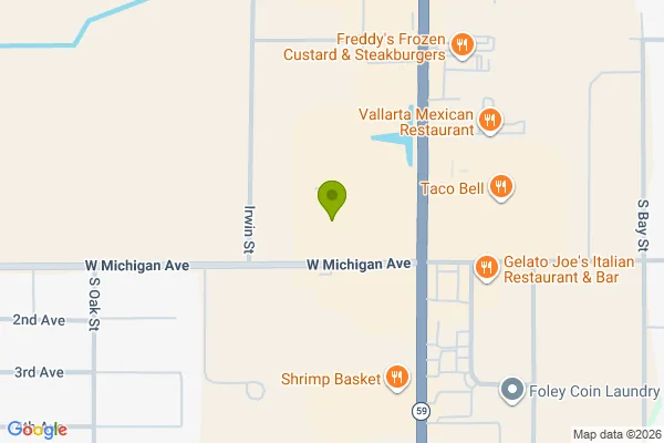 Map showing location at 30.392838, -87.685078