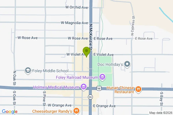 Map showing location at 30.408408, -87.684094