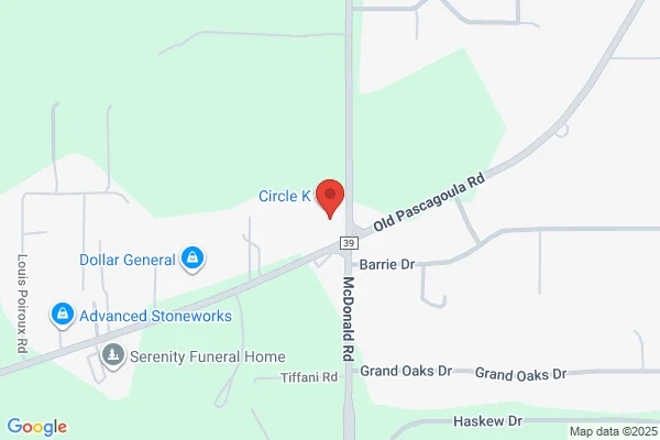 Map showing location at 30.548512, -88.242714