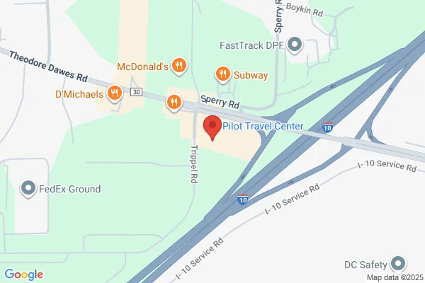 Map showing location at 30.559393, -88.205589