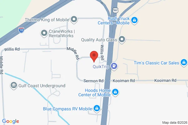 Map showing location at 30.575547, -88.172040