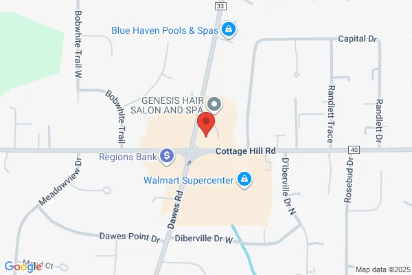 Map showing location at 30.640342, -88.247468