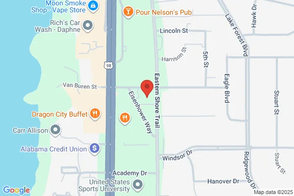 Map showing location at 30.642856, -87.911073