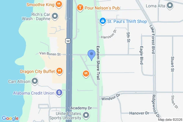 Map showing location at 30.642882, -87.911099