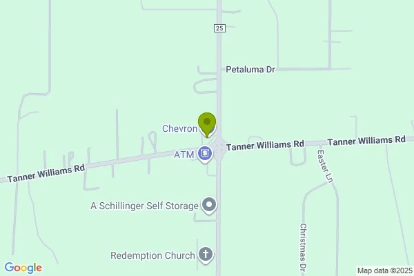 Map showing location at 30.711028, -88.276584