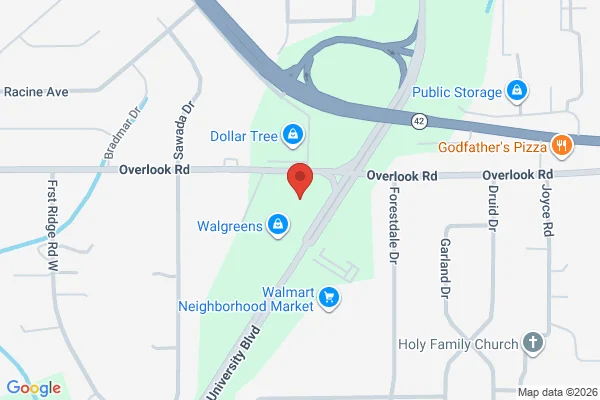 Map showing location at 30.719178, -88.163967