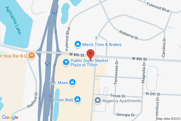 Map showing location at 31.463129, -83.526947