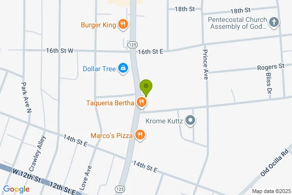 Map showing location at 31.466794, -83.502554