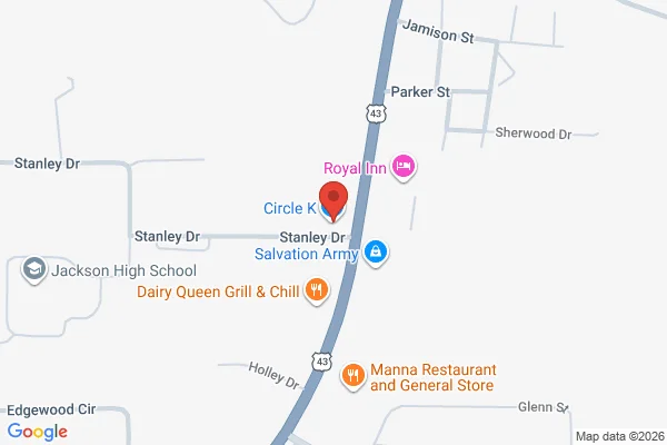 Map showing location at 31.549240, -87.879331