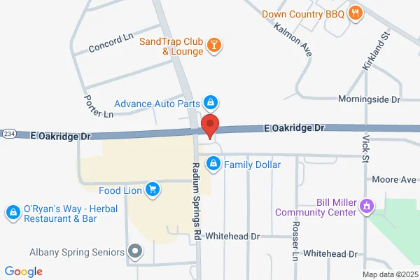 Map showing location at 31.552187, -84.136546