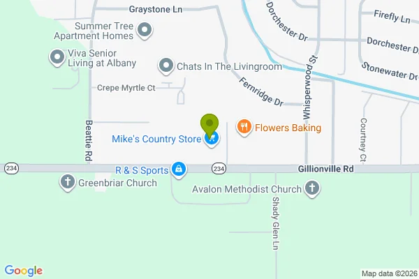 Map showing location at 31.586425, -84.233889