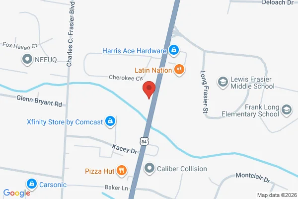 Map showing location at 31.813375, -81.602292