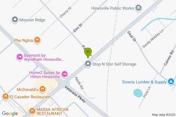 Map showing location at 31.833044, -81.612316