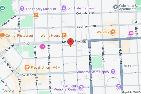 Map showing location at 32.379532, -86.304353