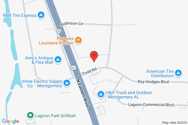 Map showing location at 32.405653, -86.213359