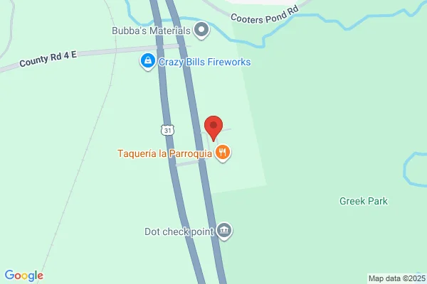 Map showing location at 32.422568, -86.410602