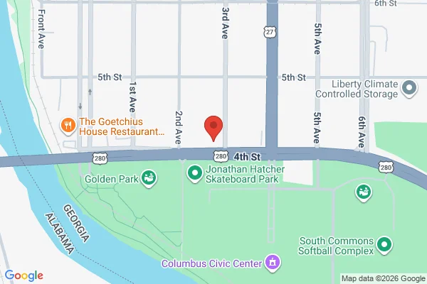 Map showing location at 32.453564, -84.989436