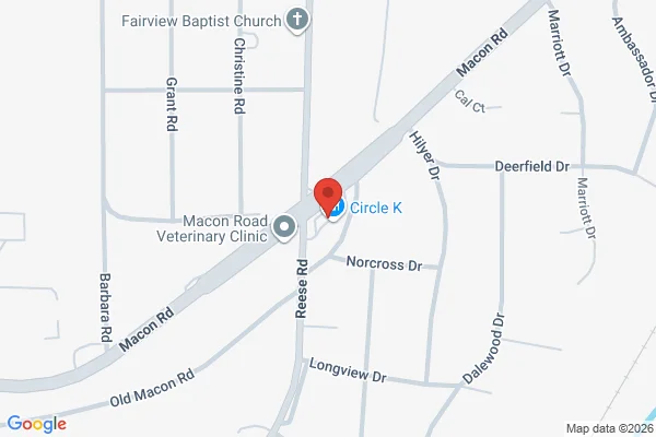 Map showing location at 32.493201, -84.912311