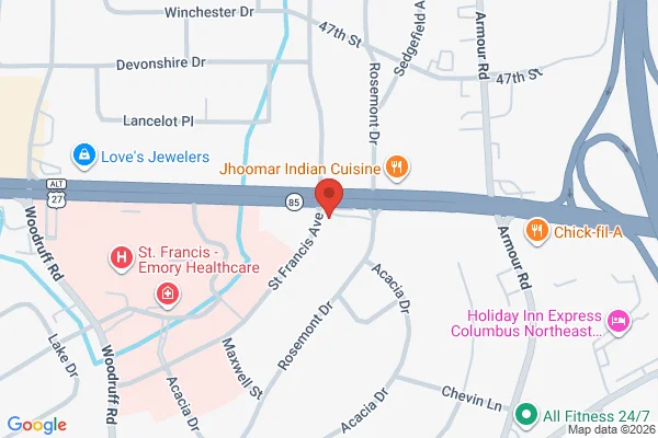 Map showing location at 32.506535, -84.956637