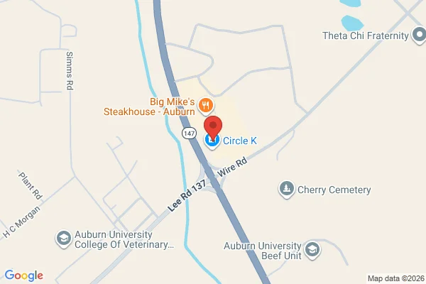 Map showing location at 32.593186, -85.505997