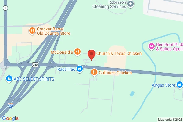 Map showing location at 32.643861, -85.348890