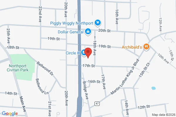 Map showing location at 33.227685, -87.575924