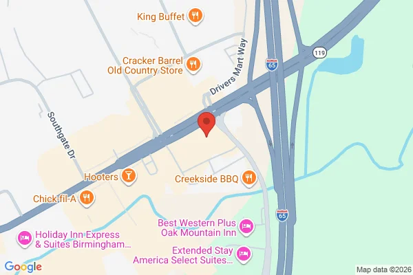 Map showing location at 33.335162, -86.781950