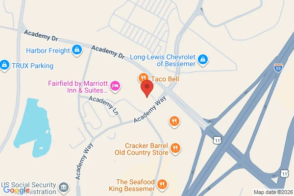 Map showing location at 33.367537, -87.004669