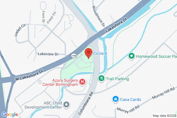 Map showing location at 33.451350, -86.811509