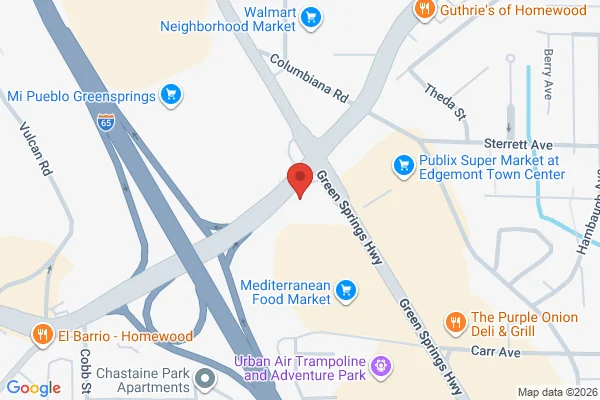 Map showing location at 33.464904, -86.821883