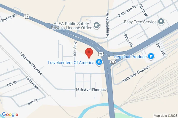 Map showing location at 33.529834, -86.851868