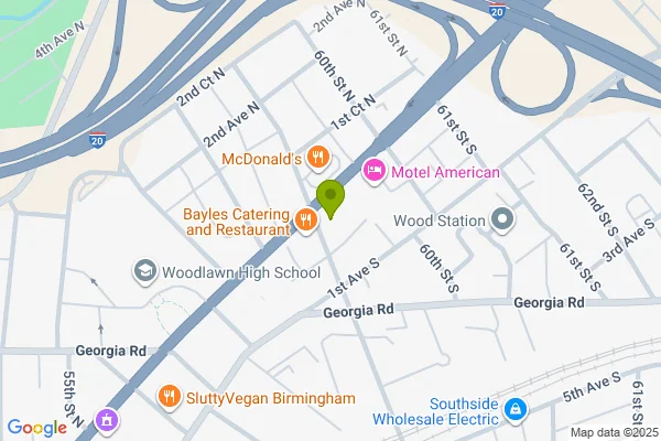 Map showing location at 33.543128, -86.748316