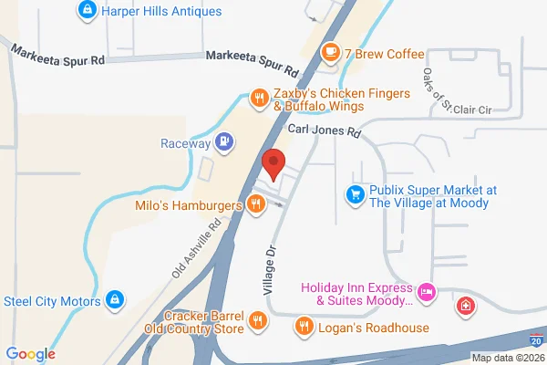 Map showing location at 33.570461, -86.519450