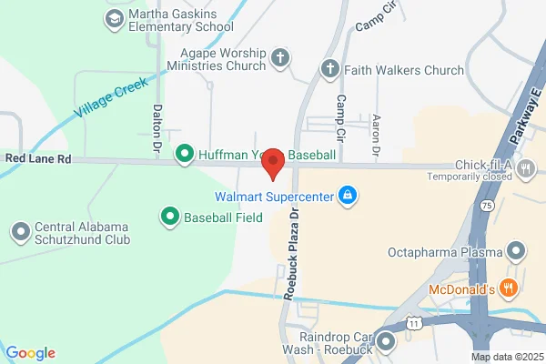 Map showing location at 33.590715, -86.702215