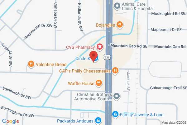 Map showing location at 34.629465, -86.568029