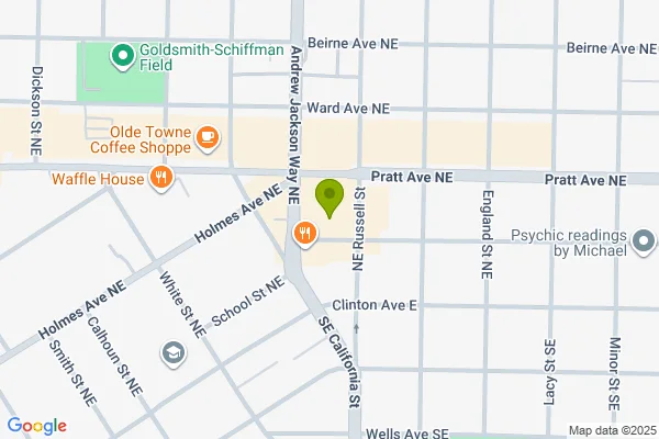 Map showing location at 34.738024, -86.576106