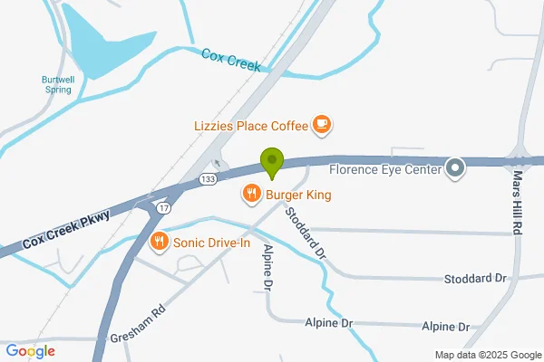 Map showing location at 34.843487, -87.666910