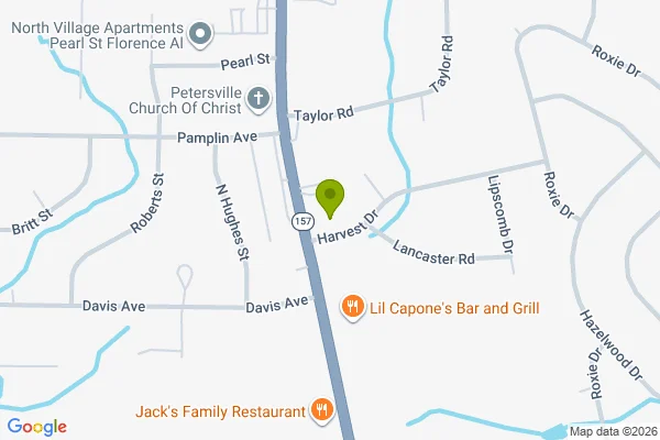 Map showing location at 34.853356, -87.690808